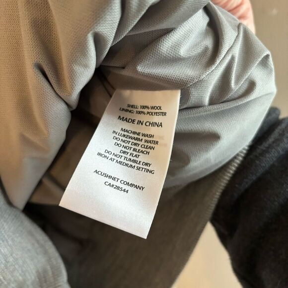 Footjoy Men’s Lined Performance argyle gray golf Sweater Wool exterior sz M EUC! - Picture 5 of 9